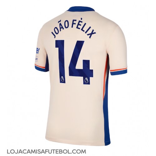 Camisa de Futebol Chelsea Joao Felix #14 Equipamento Secundário 2024-25 Manga Curta